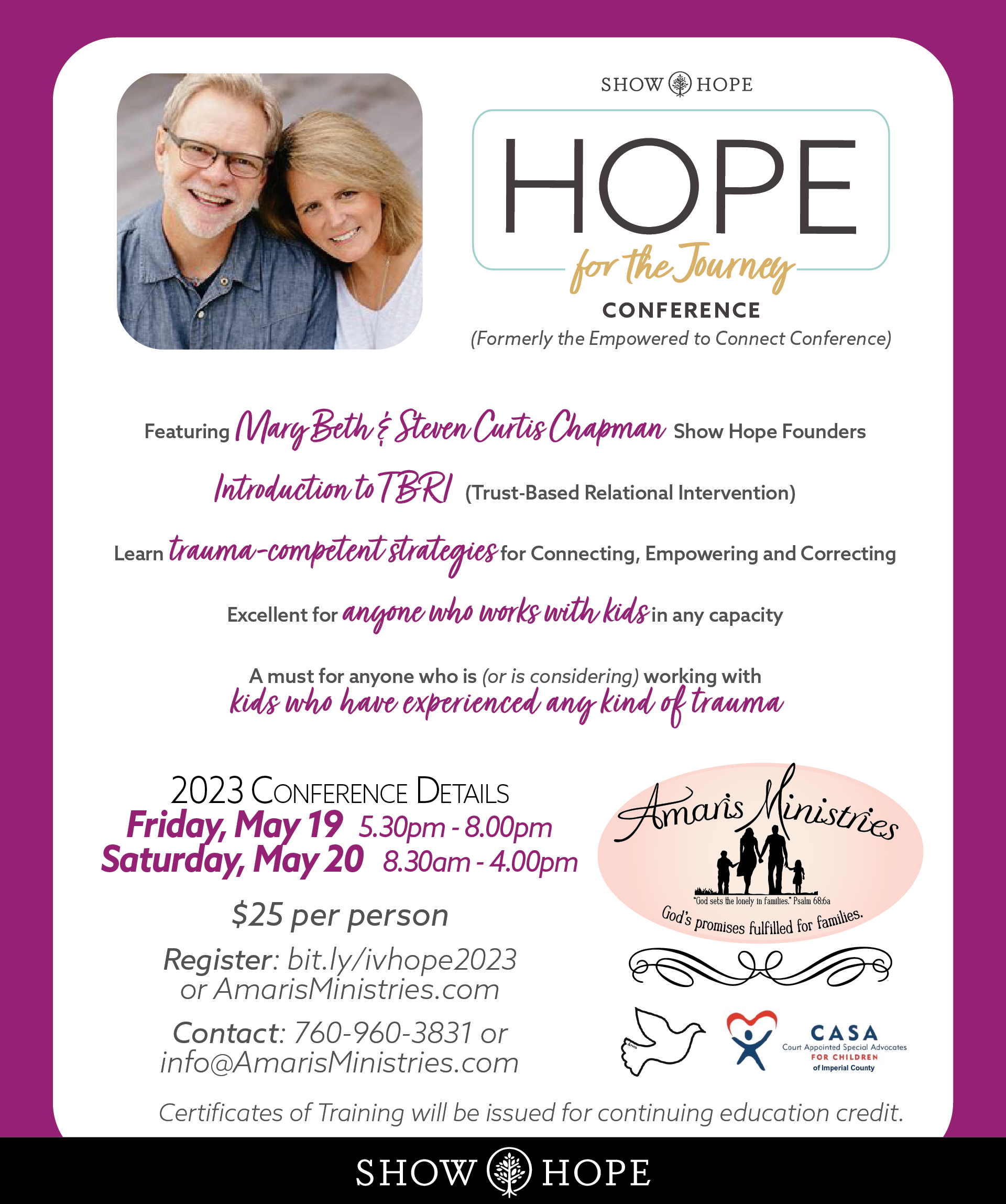 Hope for the Journey Conference 2023 | May 19-20
